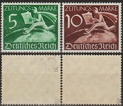 фото, 1939 - Рейх - Газетні марки Z.738-739 *