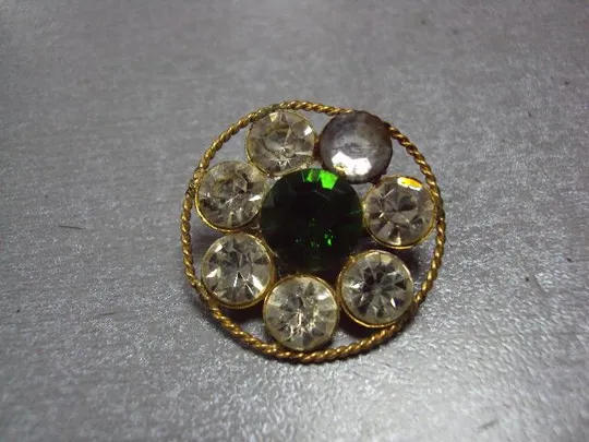 Бижутерия брошка брошь цветок цветочек круглая диаметр 2,2 см №11879 Ціна