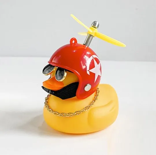 Автомобильная утка с шлемом и креплением Funny Ducks Red White 2 9990 Ціна