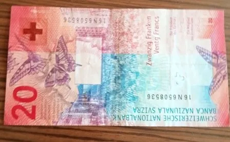 Купити 20 франків  2015р
