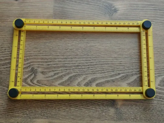 Купити Линейка-шаблон 310х175х25мм для розметки, измерения, маршрутизации в ремонтных, отделочных работах