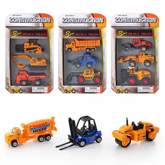 Набор машинок ББ Стройтехника PT2071 3 шт Ціна