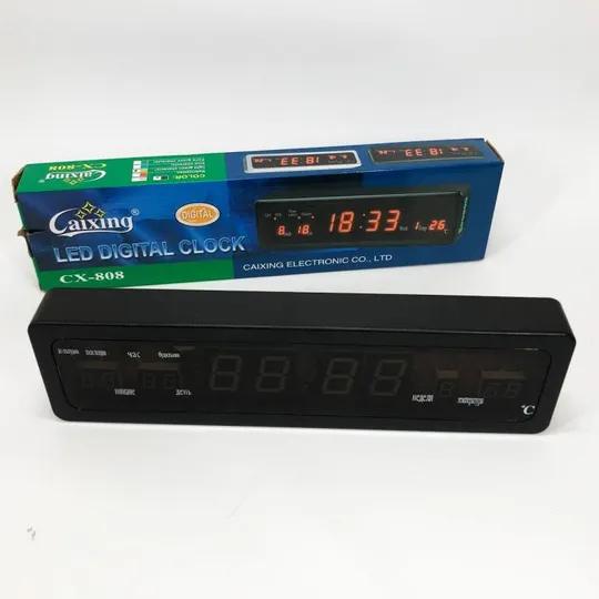 Электронные часы Caixing СХ-808, Цифровые настольные часы квадратные, LED Лед часы настольные Недорого