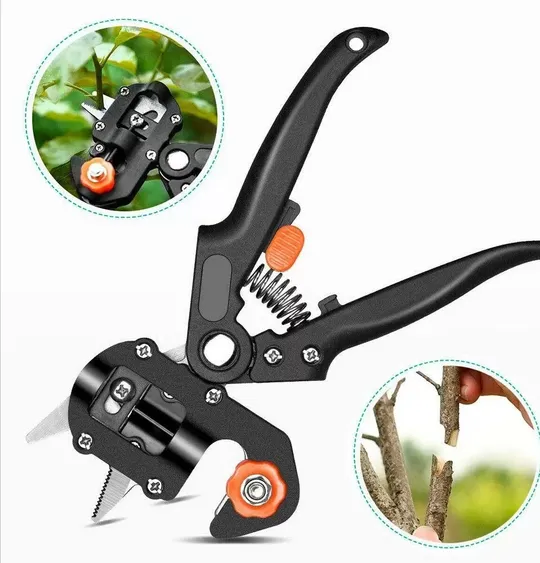 Купити Профессиональный прививочный секатор Grafting Tool с 3 ножами для обрезки и прививки деревьев