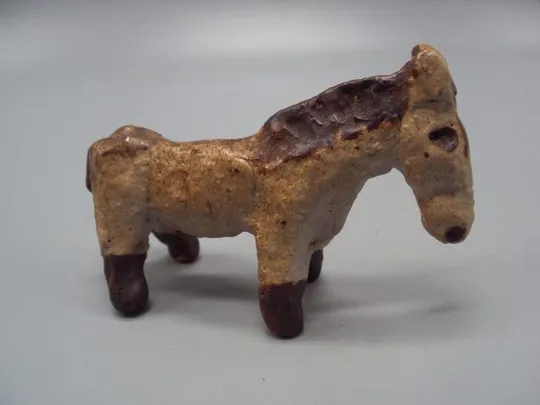 Фигура керамика статуэтка миниатюра Европа конь лошадь мул осел высота 7,1 см, длина 11,5 см №15036 Ціна