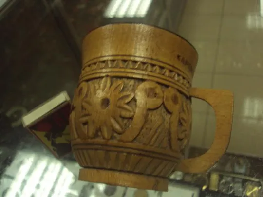 кружка чашка дерево резьба карпаты №7004 З аукціону