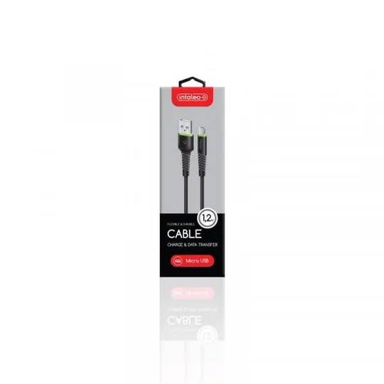 Купити Кабель Intaleo CBFLEXM1 USB - micro USB (M/M), 1.2 м, Black (1283126487453)
