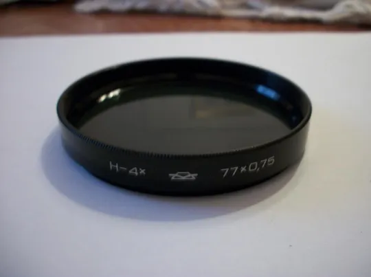 Светофильтр 77х0,75 . 4x. Ж-1,4х. Ж-2х. Н-4х. ЖС-12. ЖС-18. F=1734. СССР. Красногорск и ЛЗОС . 10-Шт Де купити