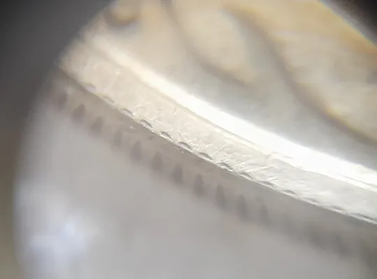 (6670) 50 копійок 2023 слід гурта на канті реверса (50 копеек 2023 след гурта, брак) Інтернет-аукціон