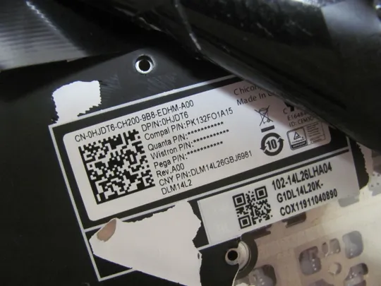 номер0954-6 клавіатура ДОНОР 0HJDT6 для Dell XPS 9550 9560 9570 7590 оригінал Продаж