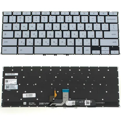 фото, Клавіатура для ноутбука ASUS (CX5400), rus, white, без фрейма, підсвічування клавіш