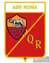 фото, значок футбол  ФК Рома, Рим Италия  (серия герб города и эмблема клуба)