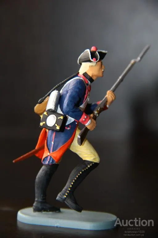 американец пруссак СТРЕЛОК-мушкетер PREISER ELASTOLIN 70мм ФРГ №541137 Де купити
