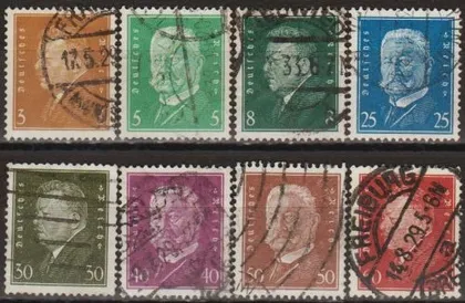 фото, 1928 - Німеччина - Стандарт - Президенти Mi.410-21 _13,50 €