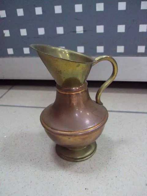 Кувшин глечик миниатюра латунь медь высота 11,5 см, диаметр 5,5 см №11462 Ціна