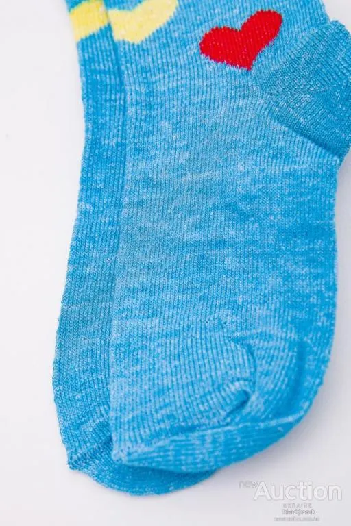 Купити Хлопковые детские носки, голубого цвета, 167R601-1