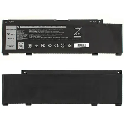 фото, Батарея для ноутбука DELL 266J9 (G3 15 3590, G3 15 3500, G3 15 5500, Inspiron 14 5490) 11.4V 4255mAh 51Wh Black