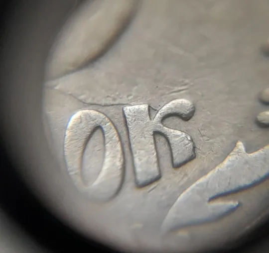 (7134) 25 копійок 1992 3БАм тріщина на реверсі + "привид" на аверсі (25 копеек 1992 3БАм брак) Продаж