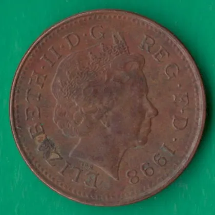 фото, 1 пенні 1998 року Великобританія [ИГ]