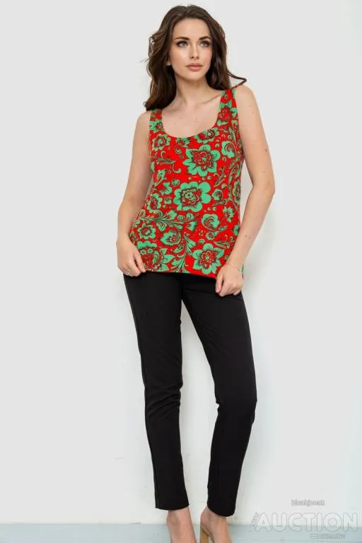 Купити Майка женская, цвет красно-зеленый, 186R141