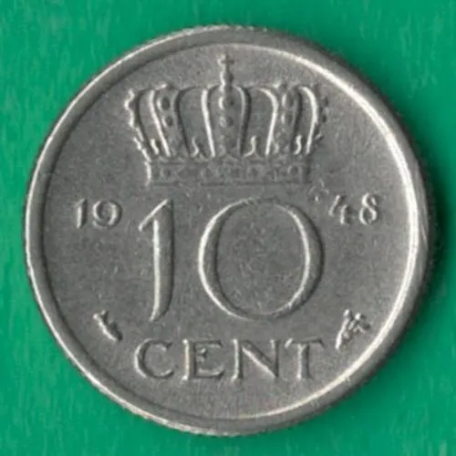 Купити 10 центів 1948 року Нідерланди [МВ]