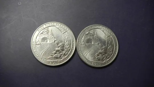 25 центів 2015 США Блу Рідж (два різновиди) Ціна