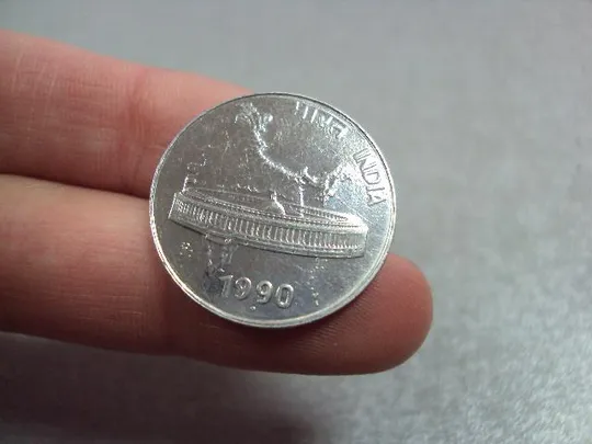 монета индия 50 пайса 1990 №9411 З аукціону
