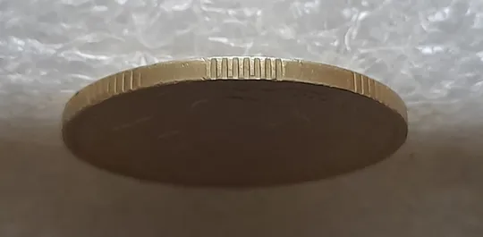 (7246) 50 копійок 1992 1АВк облой із заусенцем на канті реверса (50 копеек 1992 1АВк брак) Недорого