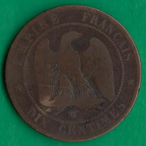 10 сантимів 1854 року W Франція [МШ] Ціна