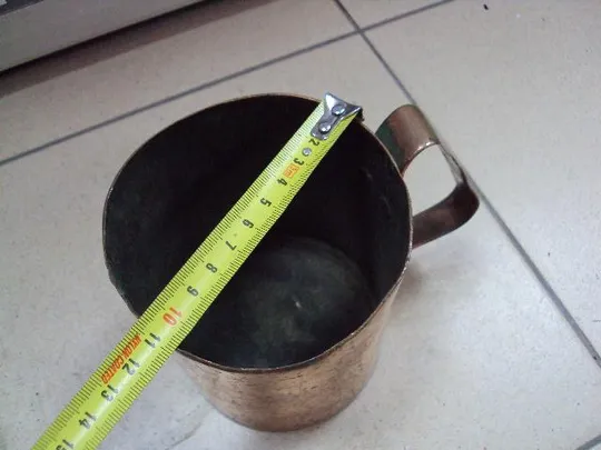 Купити Кружка медь высота 12,5 см, диаметр 10,8 см (№525) №11394