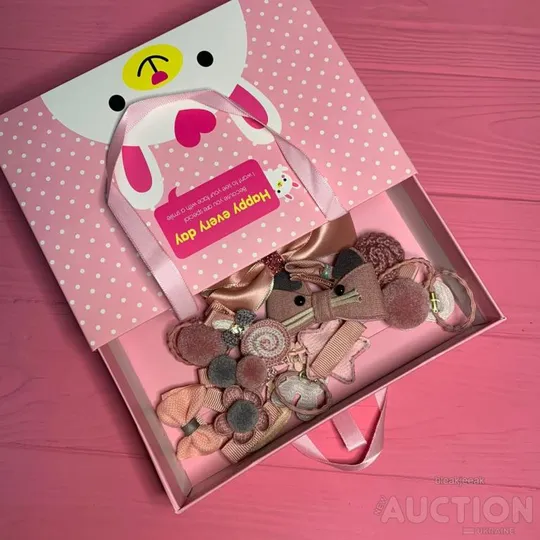 Набір дитячих аксесуарів для волосся з 17 предметів в подарунковій коробці Характеристики