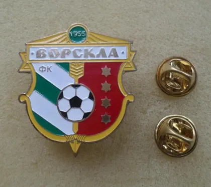 фото, Футбол серия больших значков 32 мм клубы Украины -  ФК Ворскла Полтава Полтавская область.