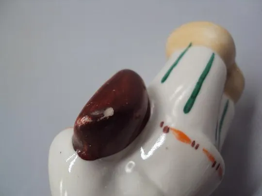 Фигура фарфор статуэтка СКЗ Сысерть медведь с балалайкой Теремок или Рукавичка высота 11,8 см №14462 Інтернет-аукціон