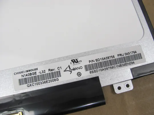 МР14-4 матриця N140BGE-L32  14.0" WXGA/HD Ready LVDS 40 pin 	a-Si TFT-LCD, LCM Flat Де купити