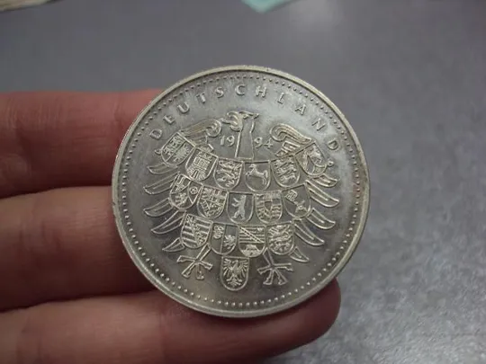 жетон германия президент 1984-1994 Richard von Weizsäcker Рихард фон Вайцзеккер серебро 15 г №8008 Інтернет-аукціон