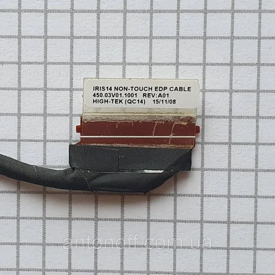 Шлейф матриці Dell Inspiron 14 3452 P60G / 450.03V01.1001 0FR0VM для ноутбука оригінал з розборки З аукціону