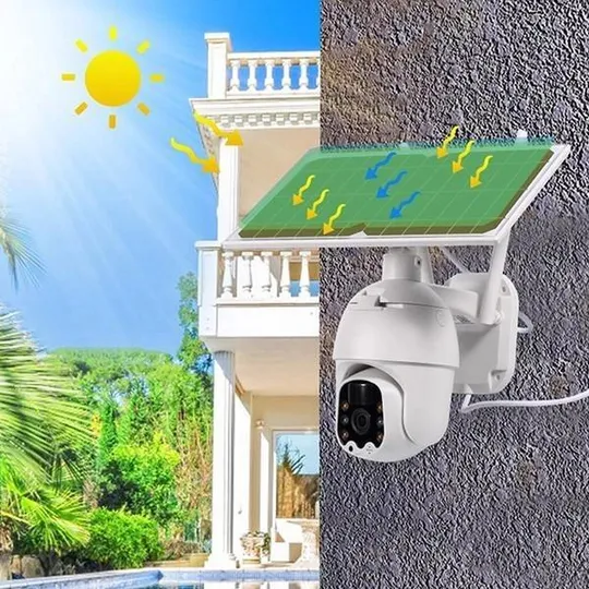 Камера видеонаблюдения CAMERA Q5 \ 2mp \ solar PANEL WI-FI(6) i-Cam+ APP Продаж