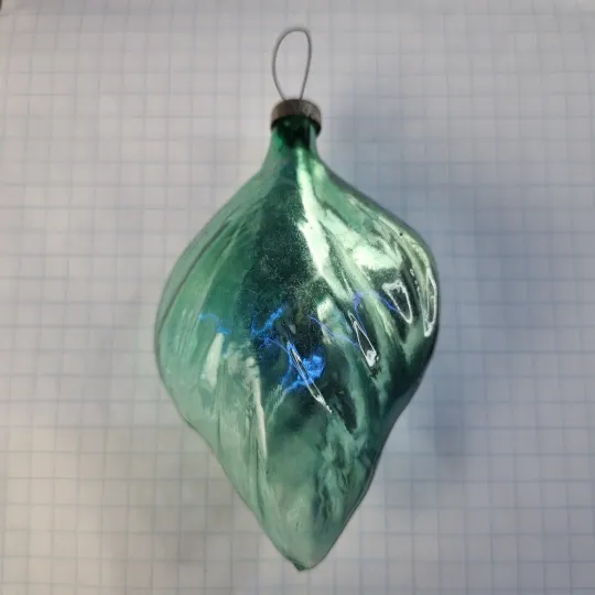 Елочная игрушка "зелёный лист" , ссср Недорого