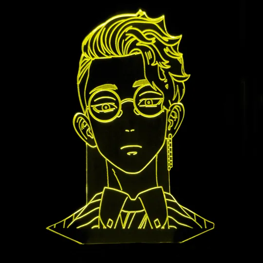 Акриловий світильник-нічник Сюдзі Ханма жовтий tty-n001426 Ціна