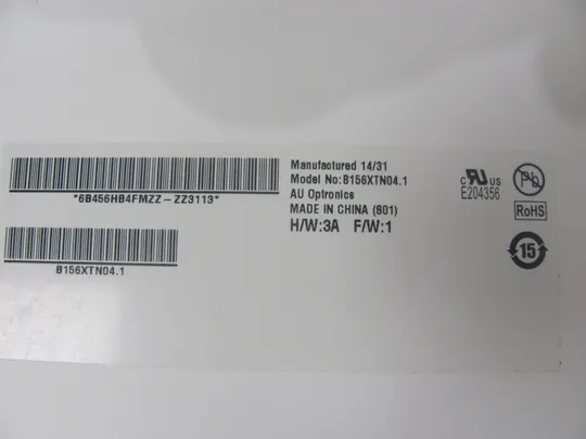 МР4-2 матриця B156XTN04.1 1366*768 WXGA/HD Ready  30 pin оригінал Де купити