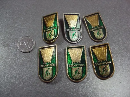 знак олимпиада москва 1980 баскетбол лот 6 шт №3543 Ціна