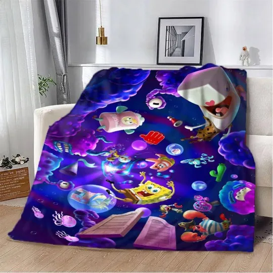 Плед 3D Губка Боб 2896_A 13259 160х200 см Ціна