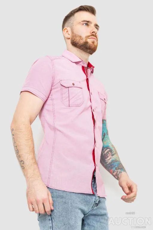 Рубашка мужская в полоску, цвет розовый, 186R1429 З аукціону