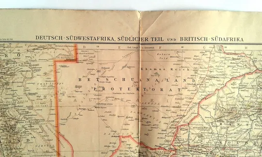 Купити Мапа карта Німецькі та Британські колонії у Південній Африці 1905 р. Fv8.3