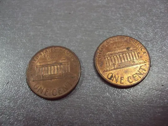 монета сша 1 цент 1993 лот 2 шт №9179 З аукціону