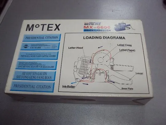 двухстрочный этикет пистолет для ценников мotex мх-6600 №5616 Продаж