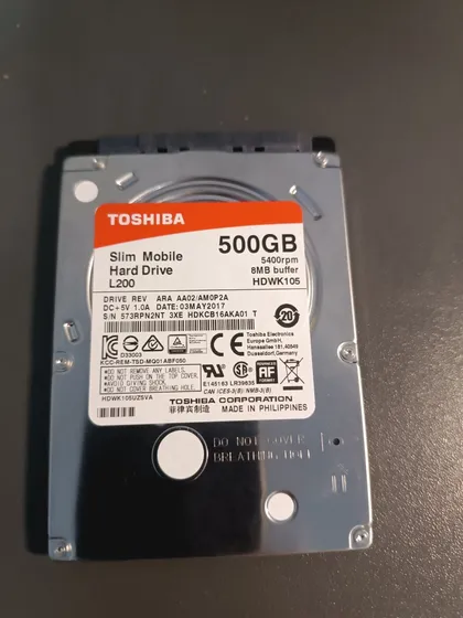 фото, Жорсткий диск 2.5" Toshiba 500 GB Sata 2 HDWK105