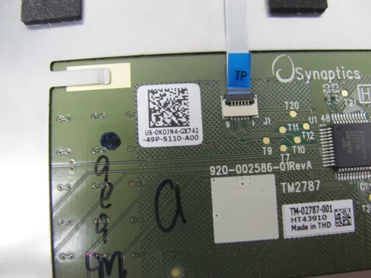 845-4 тачпад зі шлейфом 0KDJN4 50.46L07.101  для Dell Inspiron 14 7437 оригінал Продаж