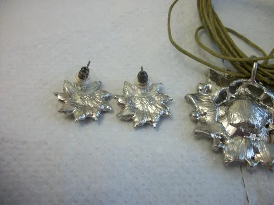 Кулон  Подвеска и 2-Два Клипсы Недорого