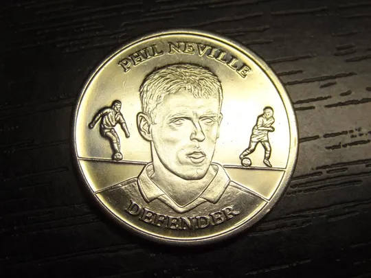 Жетон 2004 Національна збірна Англії - Філ Невіл (захисник) Ціна